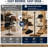 6 Hat Countertop Hat Display Stand with Wood Base