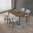 Capri 5-Piece Modern Dining Room Set With Curved Back Chairs-1091417639
