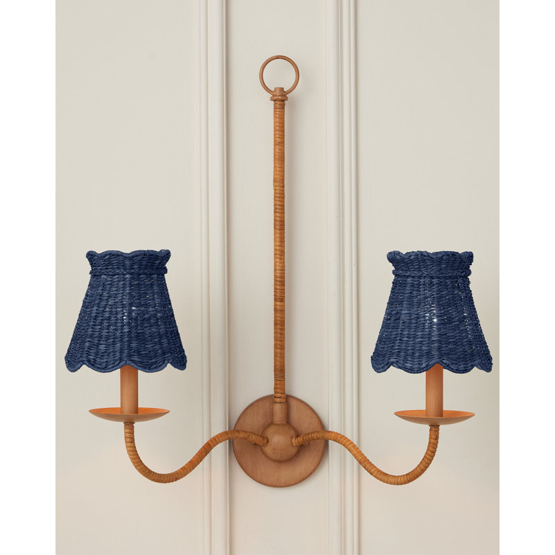 Annabelle Tapered Chandelier Shade, Indigo