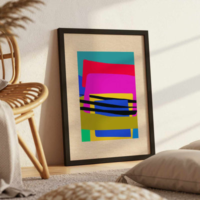 Superbe peinture sur toile encadrée décorative, 21,3 po x 29,1 po | 100% toile avec une épaisseur de 1,4 pouce | Prêt à être suspendu avec fixation murale incluse | Parfait pour le salon, la chambre à coucher et le bureau, avec des œuvres d'art vibrantes