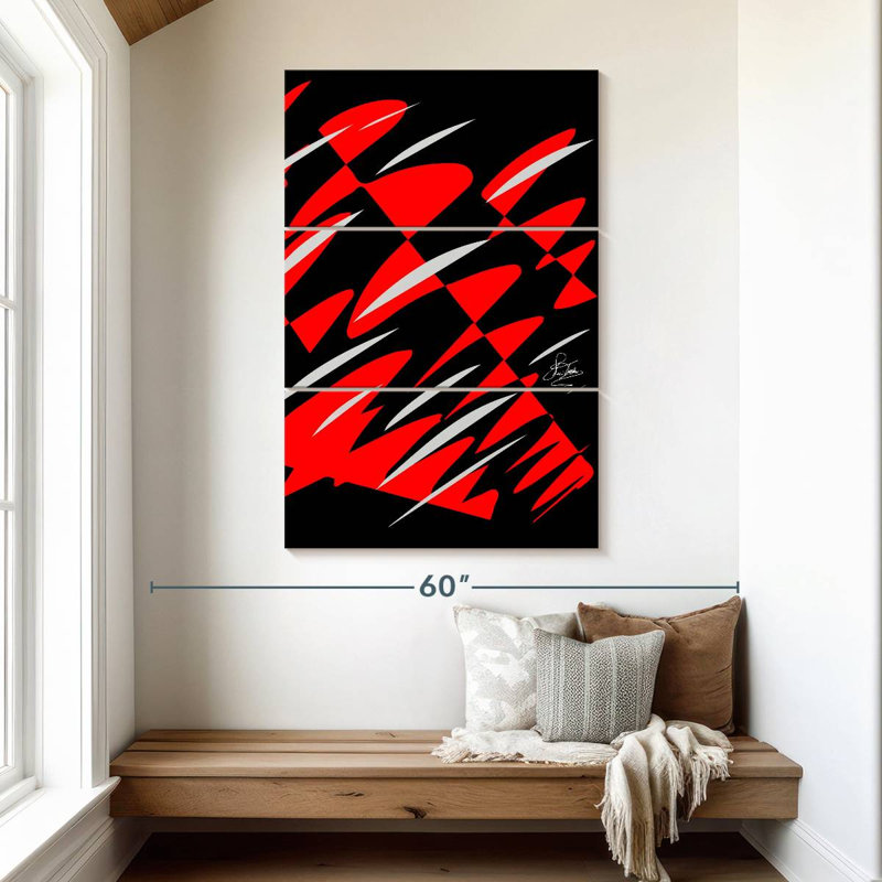 Avery Reflections Red, 50" H x 32" W