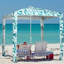 Parasol de plage Uv50 + - Installation rapide, vent stable, sacs de sable, sac de transport, auvent de noix de coco pour auvent avec parasol, sortie en famille