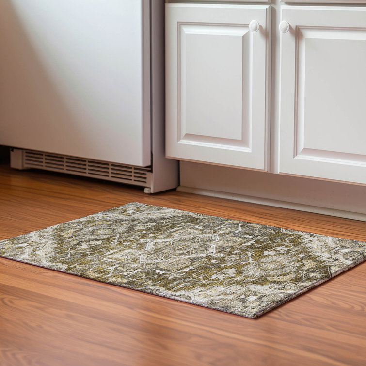 Premium Machine Washable Prisco Brown Rug