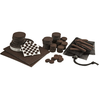 Ensemble de 108 coussins de meubles et pare-chocs auto-adhésifs en feutre