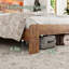 Structure de lit plateforme grand en bois avec tête de lit à DEL et rangement USB-915972748-915972739