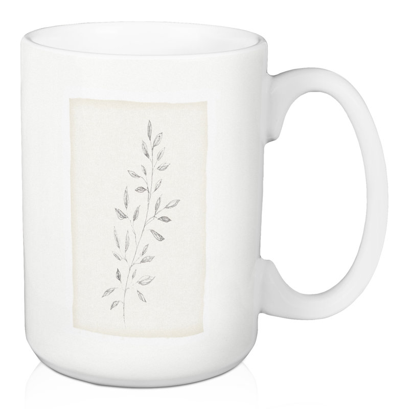 Tasse à feuilles en lin