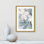 «Bluebell Bouquet Collection Bluebell Bouquet Bliss II», impression encadrée sur papier par Asia Jensen