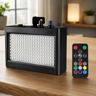 180 Led White Sound Activated Stage Strobe Light With Adjustable Flash Speed