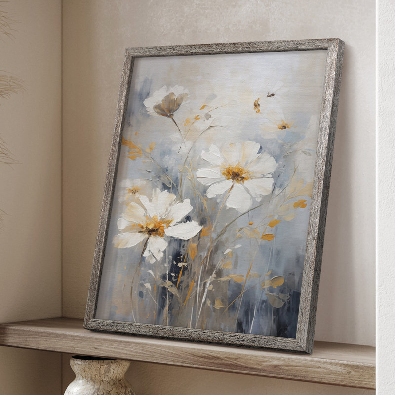 Reproduction encadrée FLORAL Series CCCCI - bois massif, H 11 po x l 9 po