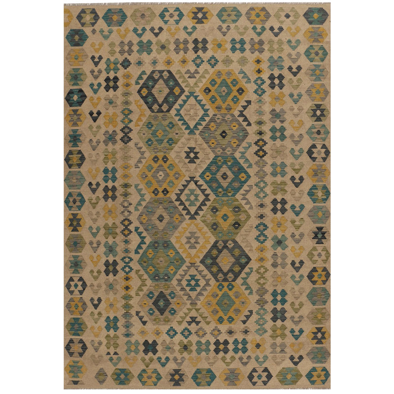 Amealia Wool Geometric Indoor Rug