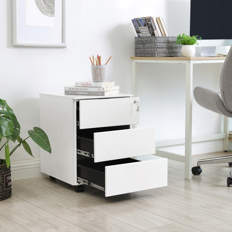Mcwhirter 39cm Wide 3 -Drawer Mobile File Cabinet