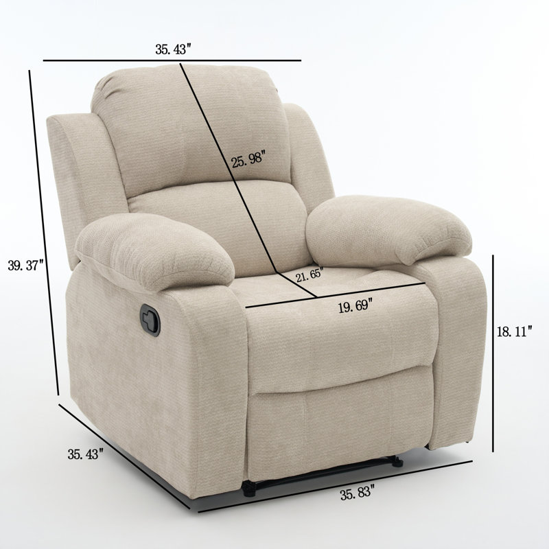 Canapé inclinable, Blanc ancien