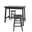 Elegant Black 22"D x 42"W x 36"H Handcrafted Compact Asian-Inspired Bar Table-1269927224
