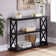 Arthella 3-Tier X-Design Console Entryway Sofa Table With Shelves