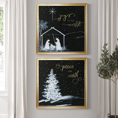 " Joy To The World Nativity " 2 - Pieces