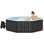 Spa gonflable, grand spa portable, spa gonflable avec couvercle isolé et pompe de chauffage