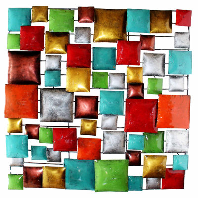 Handmade Modern Abstract Wall Decor on Metal