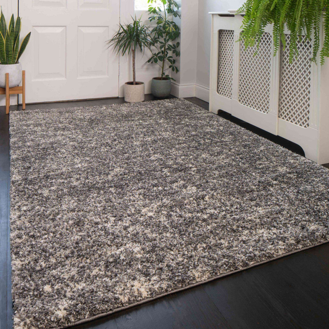 Abstract Machine Tufted Shag Area Rug
