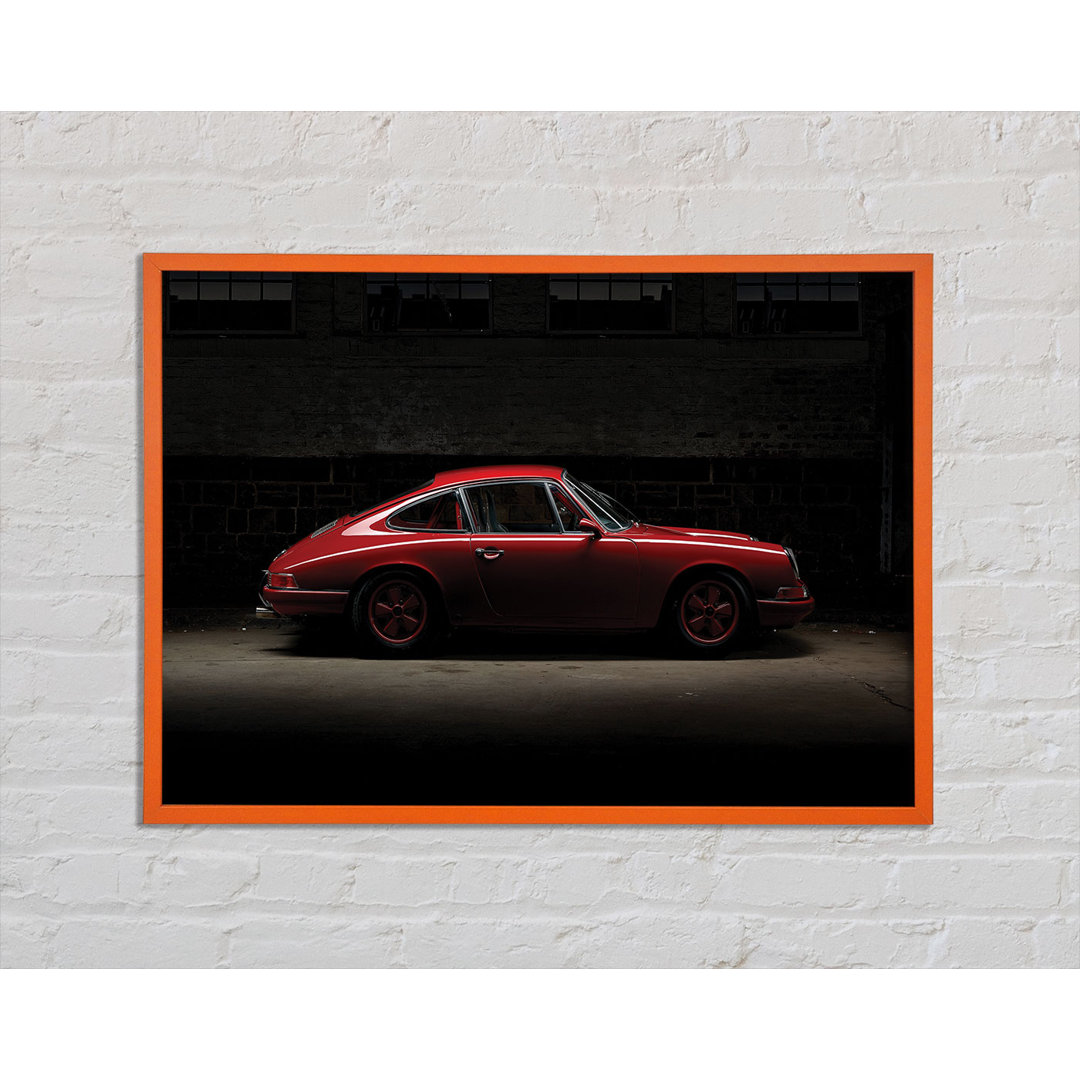 Annesia Classic Red Porsche - Einzelner Bilderrahmen Kunstdrucke