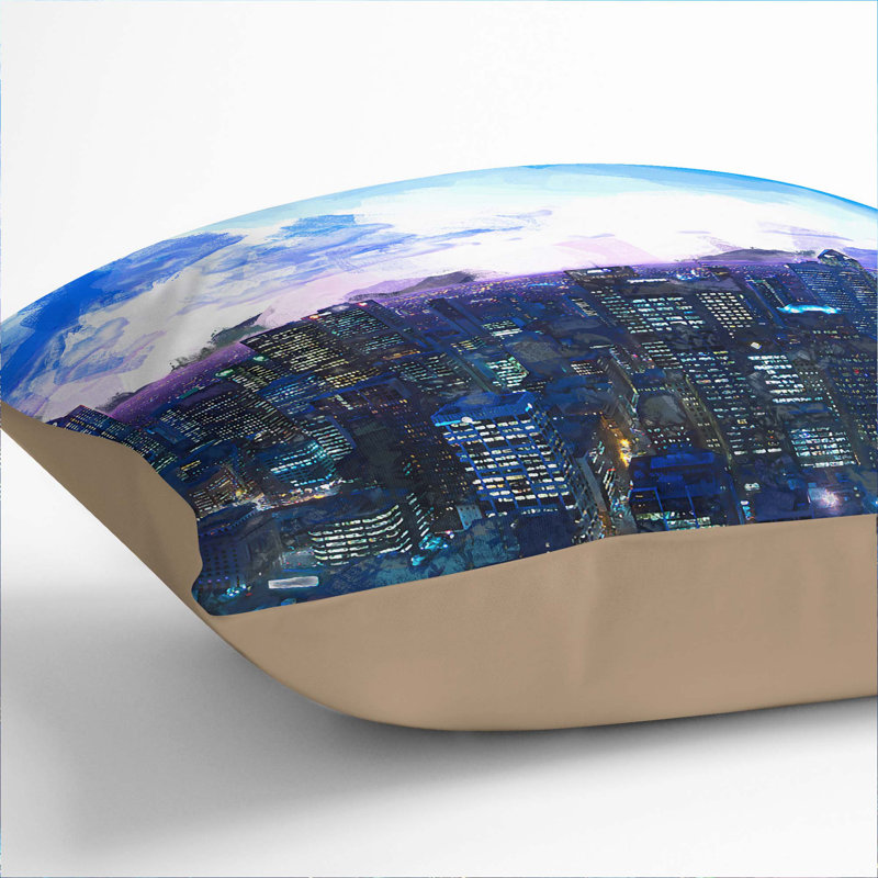 Square Throw Cushion, Stone, 40cm H x 40cm W x 15cm D