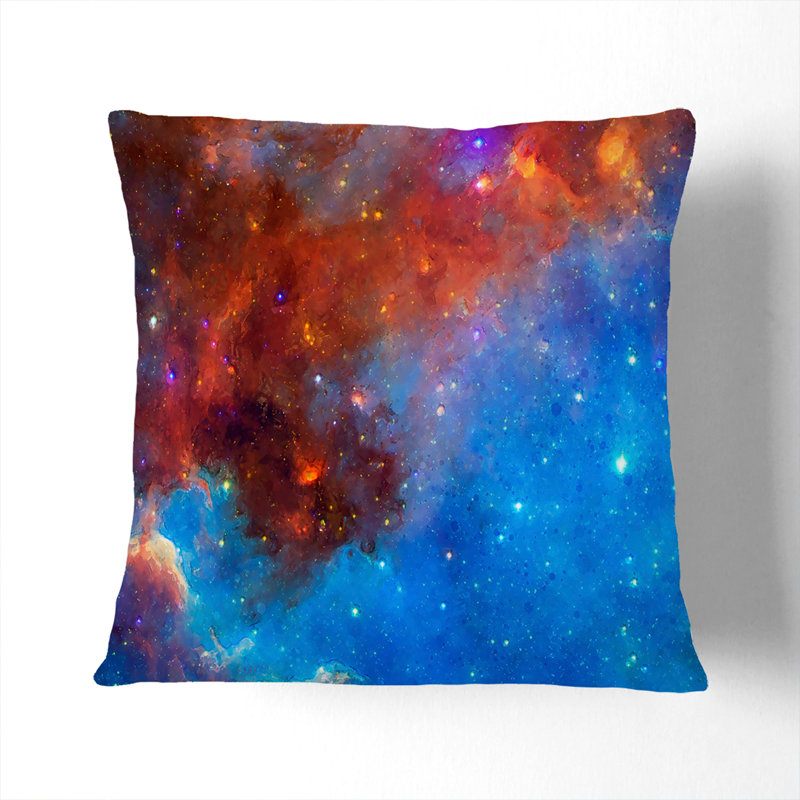 Universe Vol.13 Cushion with Filling, 55cm H x 55cm W x 20cm D, Black