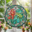 Panneau de vitrail Tropical Frog - 7,8 H-1145163879
