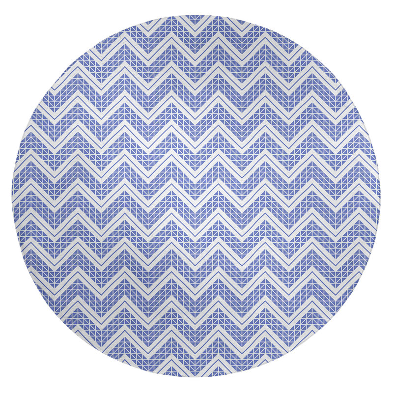 Tapis mauve/gris à chevrons à main inversé, Rectangle 9 pi x 12 pi
