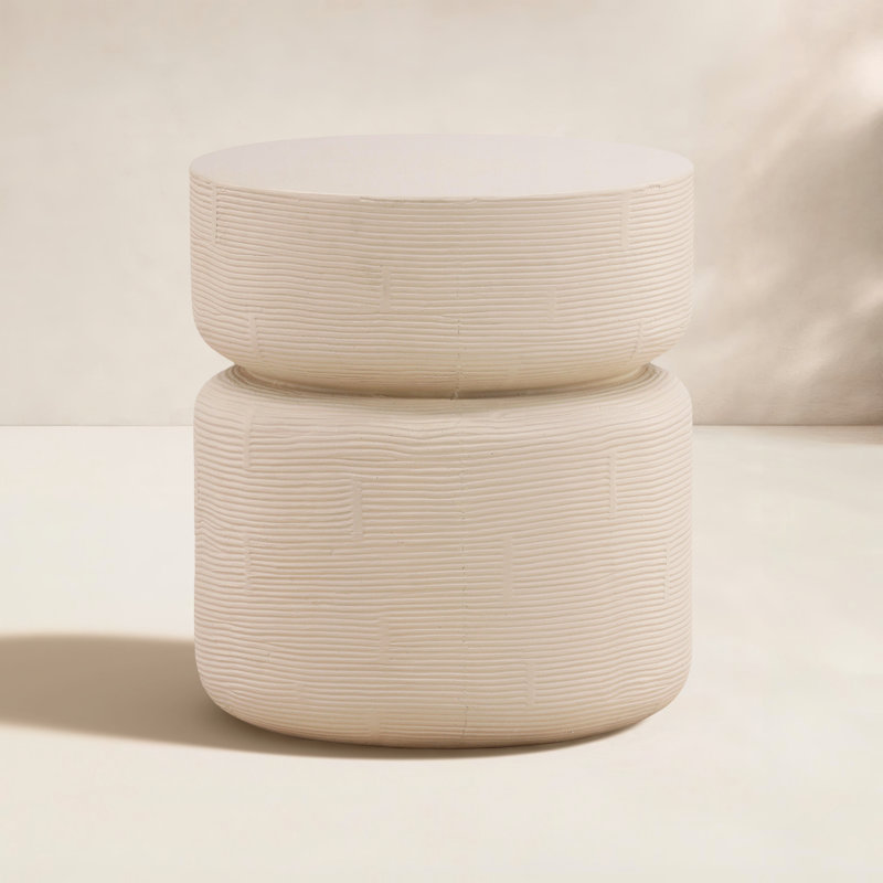 Ysabel Concrete Outdoor Side Table