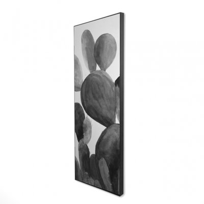 «Grayscale Paddle Cactus Plant» sur toile