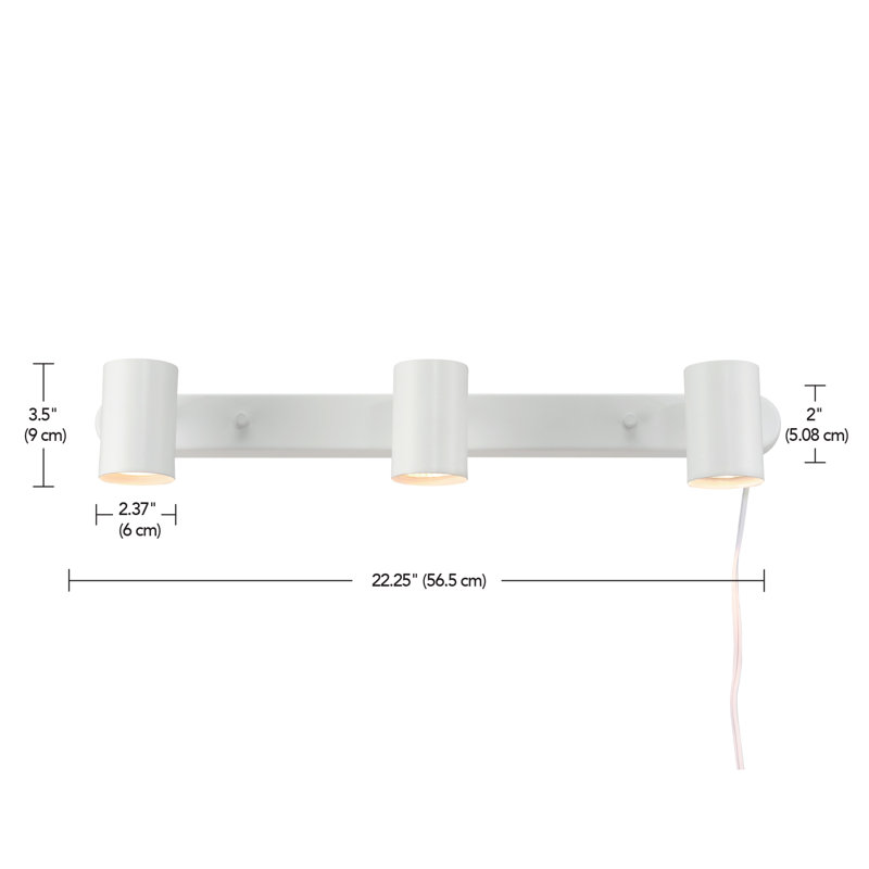 Dale 22.25'' 4 -Light Fixed Track Track Kit with Dimmable