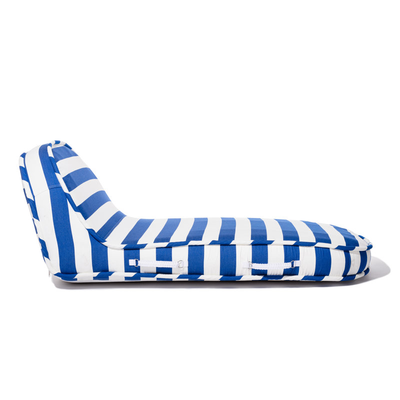 Pool Lounger, Yellow/White
