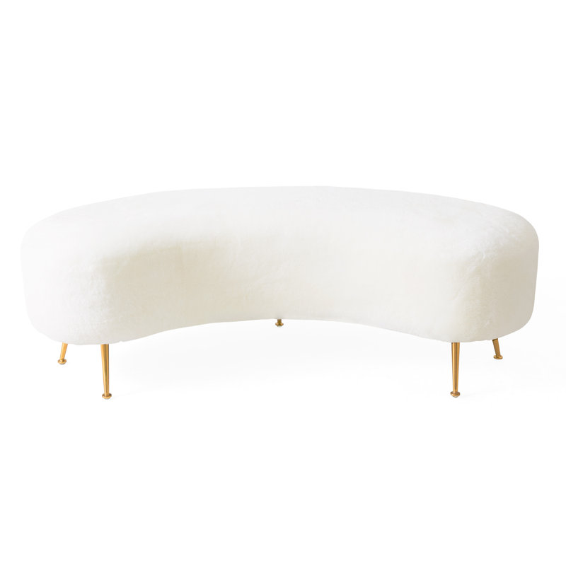 Kidney Upholstered Bench
