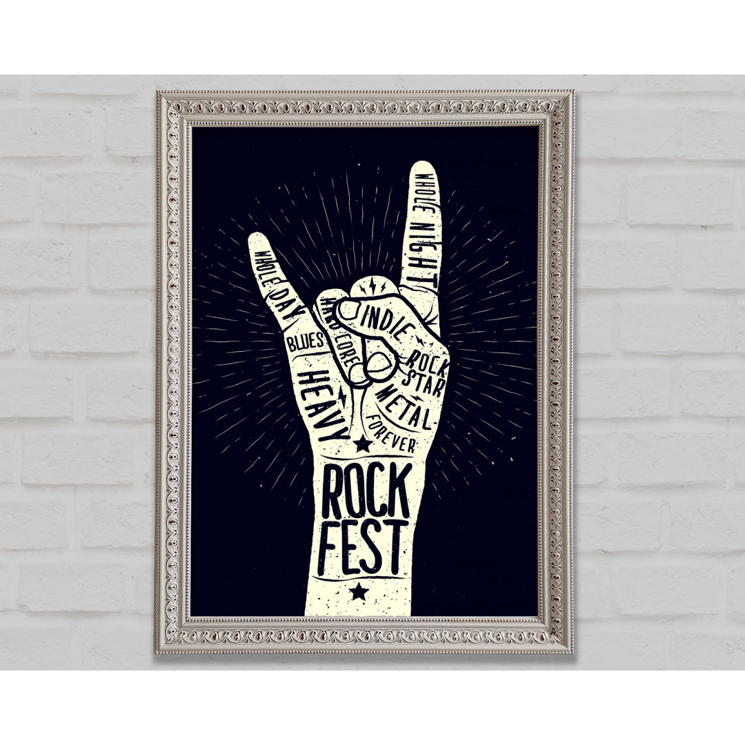 Rock Fest - Einzelne Bilderrahmen Kunstdrucke