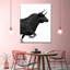 «Charging Black Bull» sur toile-1701085883