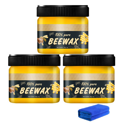 a cleanser Natural Micromolecular Beeswax Furniture Brightening And Polishing Solid Wax 80g