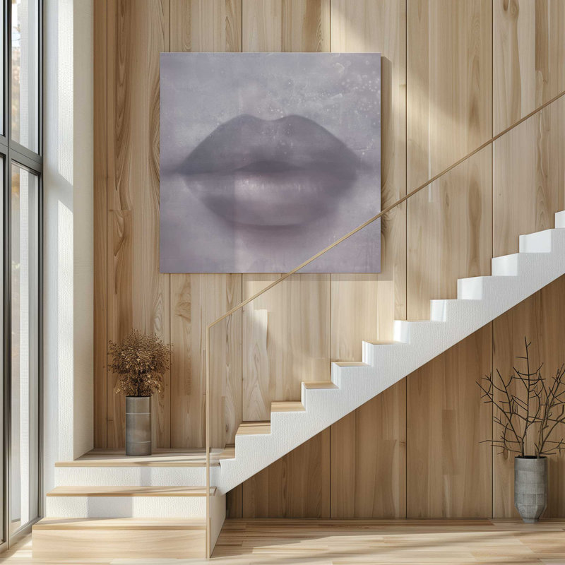 «Whispered Kiss», grand imprimé sur toile, H 48 po x l 48 po