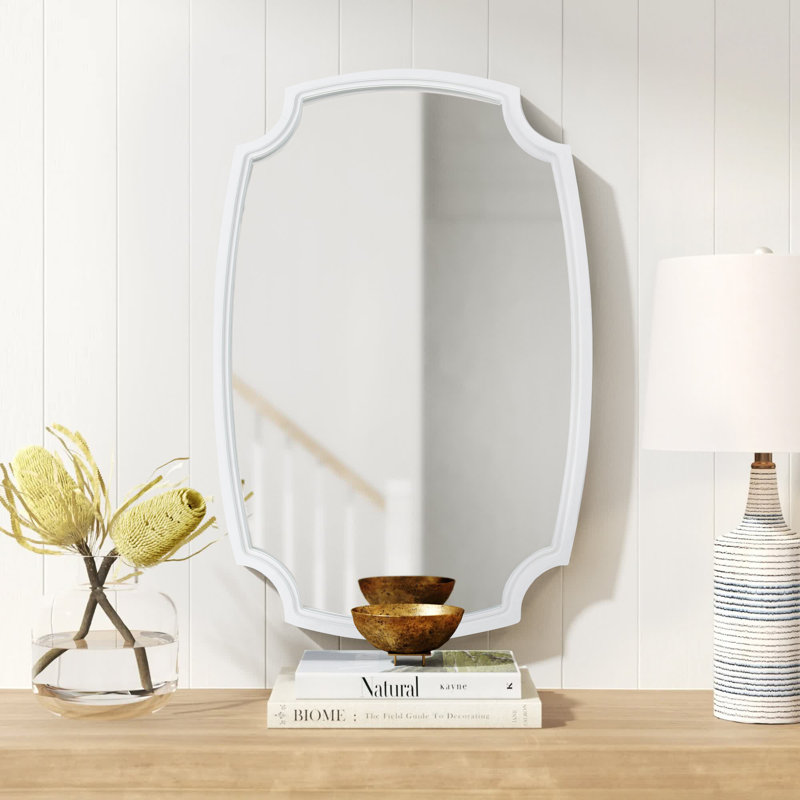 Miroir de salle de bain Nikkie, Blanc