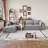 Compression Cloud Sofas, 134 Inch Corduroy Modular Modern Couch For Home