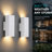 2-Pack LED Dusk to Dawn Wall Light, IP65 Waterproof Outdoor Wall Lantern, Aluminum Outdoor Armed Sconce for Patio, Doorway, Garage-1368507847