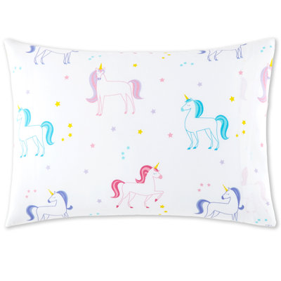 Wildkin 100% Cotton Toddler Pillowcase – Hypoallergenic, Soft & Breathable - Unicorn