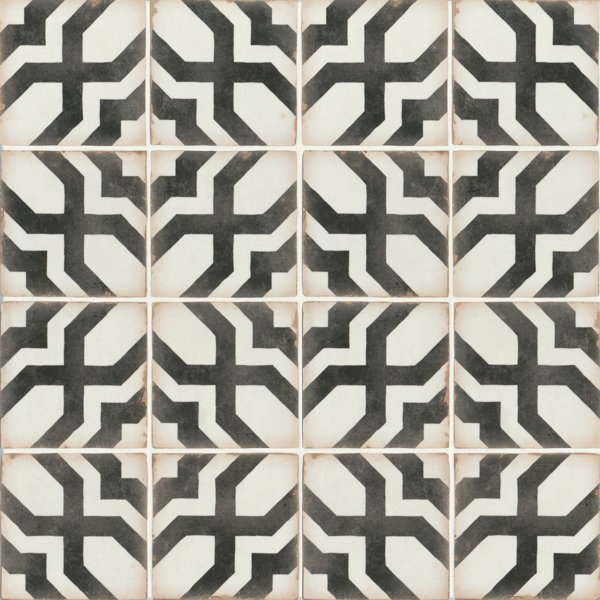 Casablanca 5" x 5" Ceramic Patterned Floor Use Tile