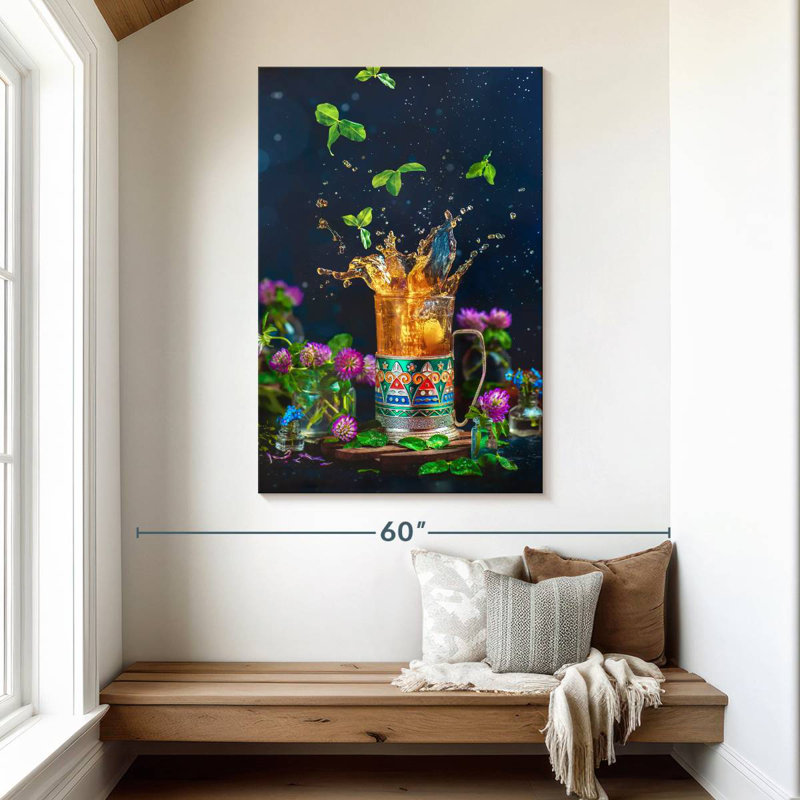 Yarlin Tea Splash, 48" H x 32" W