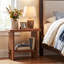 59.99cm W Solid Wood Bedside Table-834623277