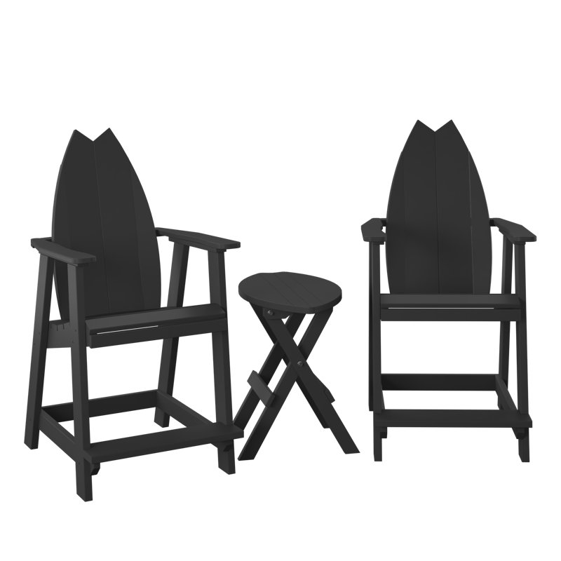Ensemble de planches de surf Polybird. Noir, Noir