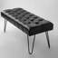 Hosford 45cm Wide Faux Leather Tufted Rectangle Footstool Ottoman