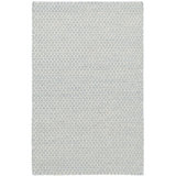 Honeycomb French Blue/Ivory Handwoven Wool Rug