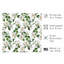 Floral blanc, fleurs roses, chalet, reproduction d'art non encadrée-618833102
