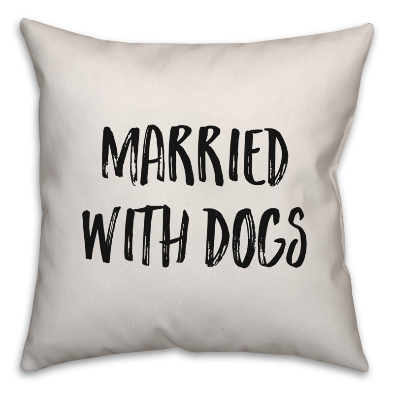 Coussin «Married with Dogs», 20 po x 20 po
