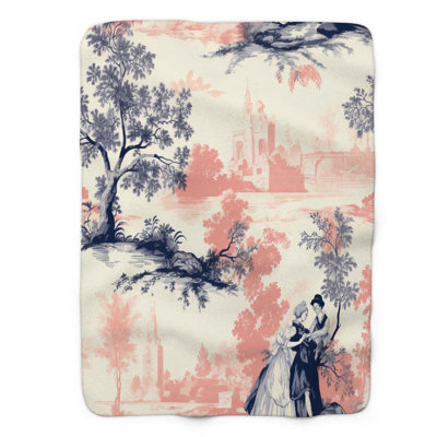 Chromatic Toile - 1 Piece Premium Blanket