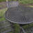 Round Outdoor Dining Table With Umbrella Hole , 42'' in. W 42'' in. D